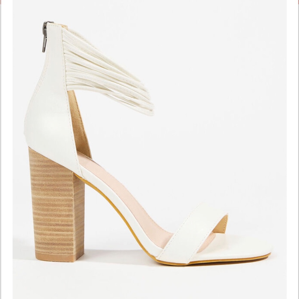 Altar’d State White Blair Heels - Picture 2 of 8
